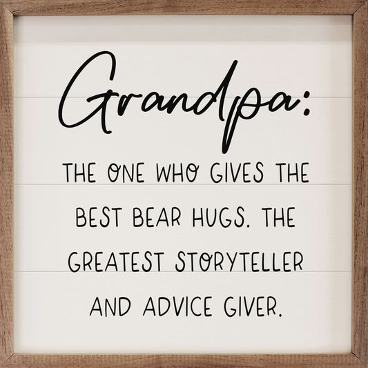 Grandpa Loves Unconditionally White