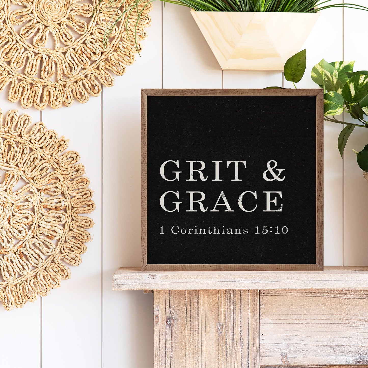 Grit And Grace 1 Corinthians 15 10 Black