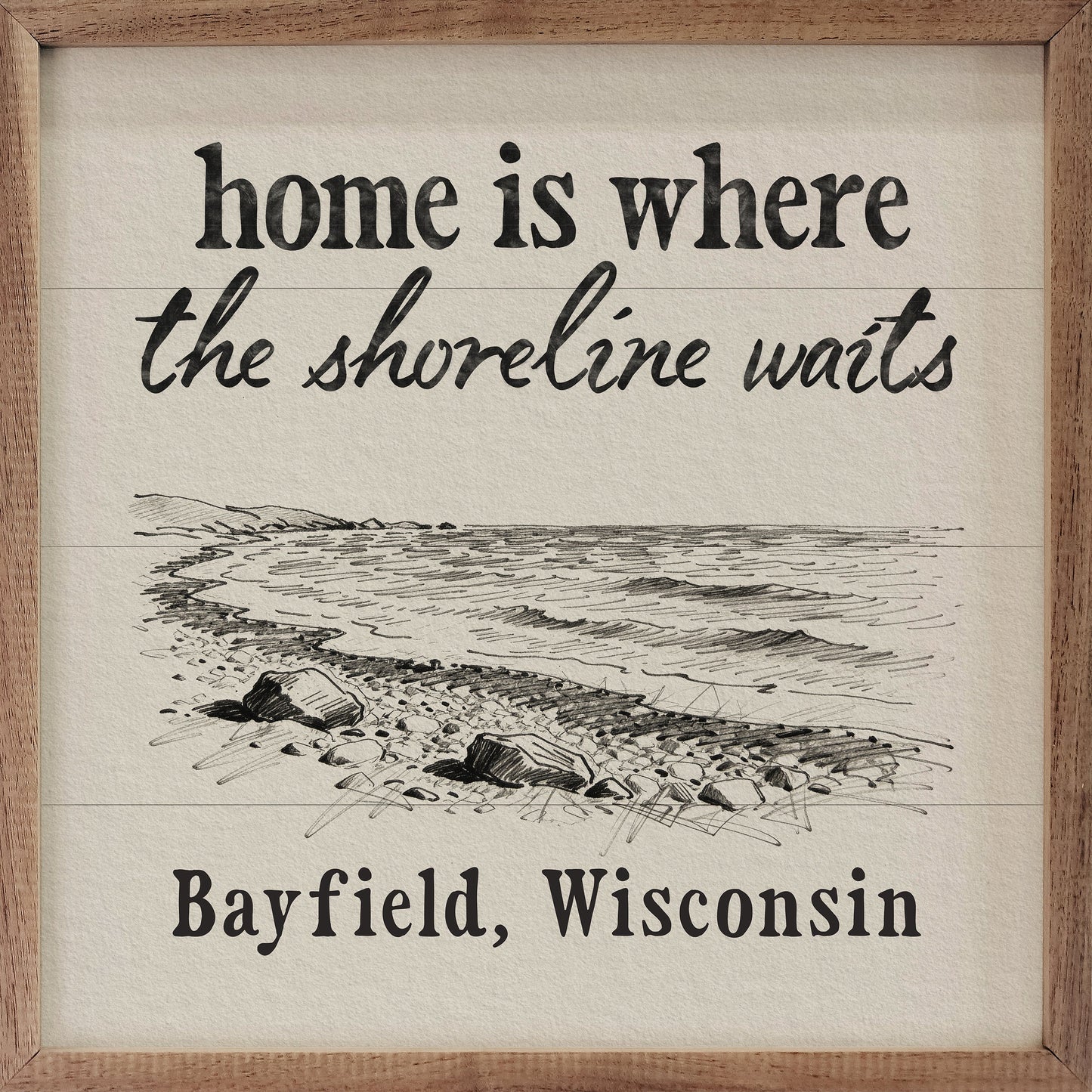 Home Is Where The Shoreline Waits Personalized