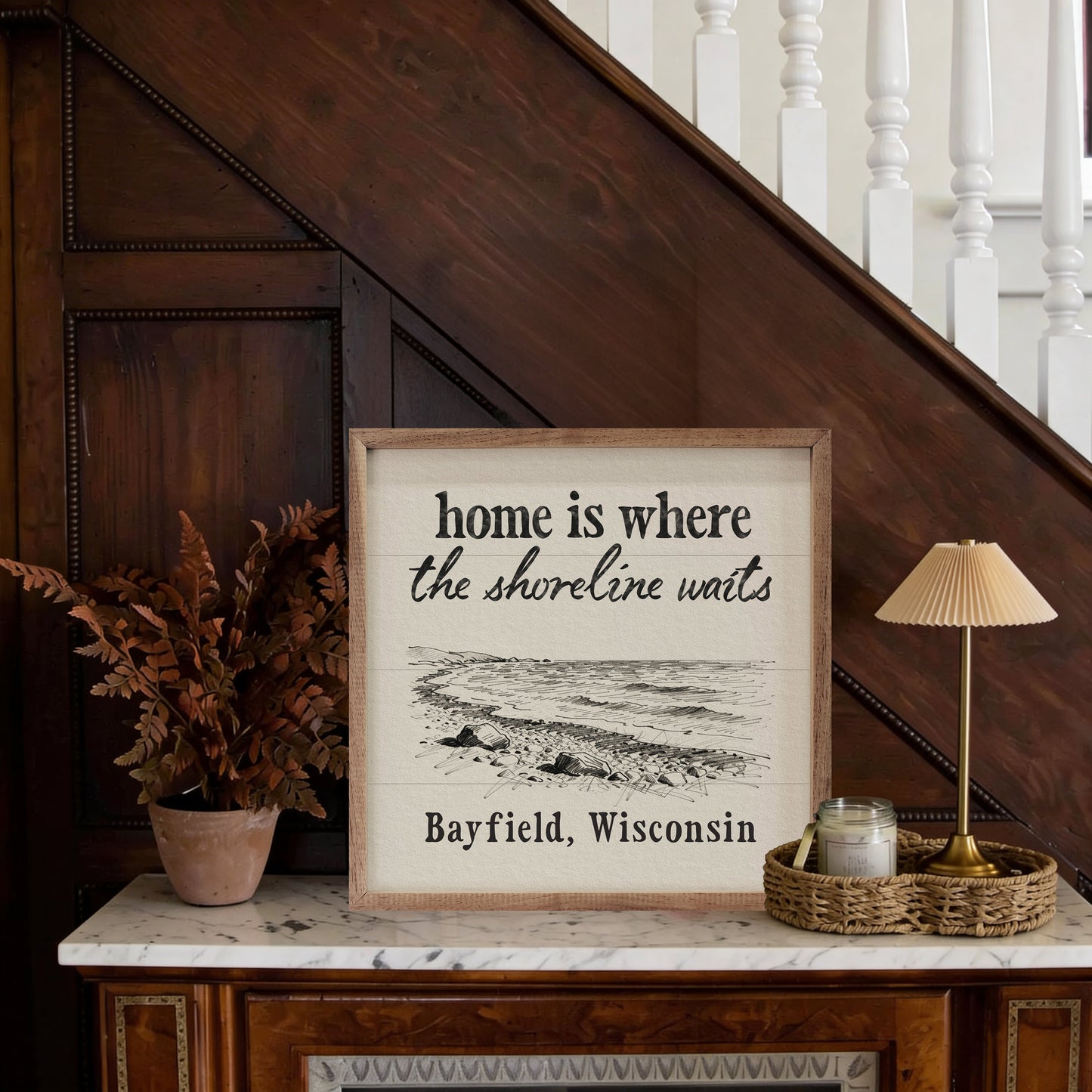 Home Is Where The Shoreline Waits Personalized