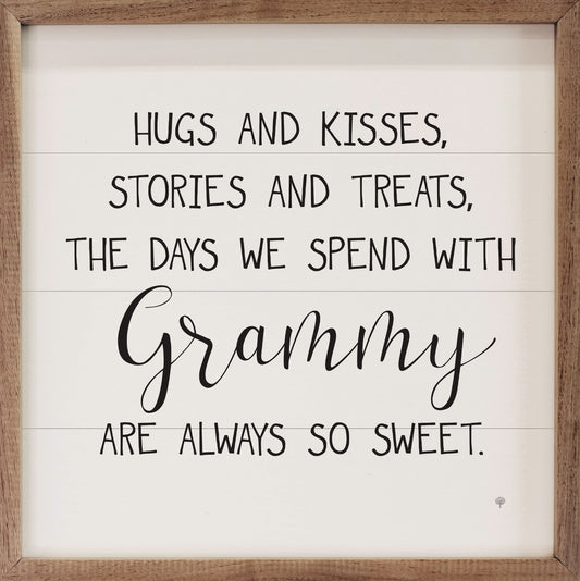 Hugs And Kisses Grammy White