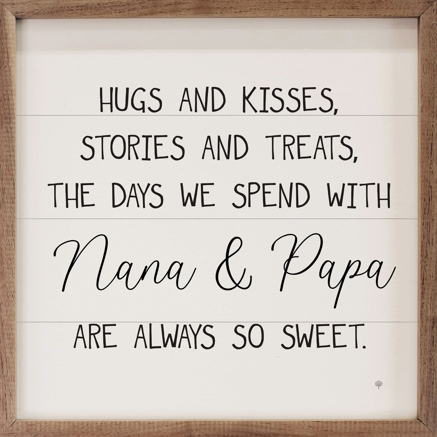 Hugs And Kisses Nana And Papa White