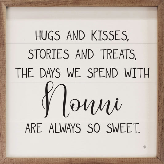 Hugs and Kisses Nonni White