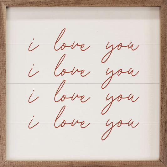 I Love You On Repeat White
