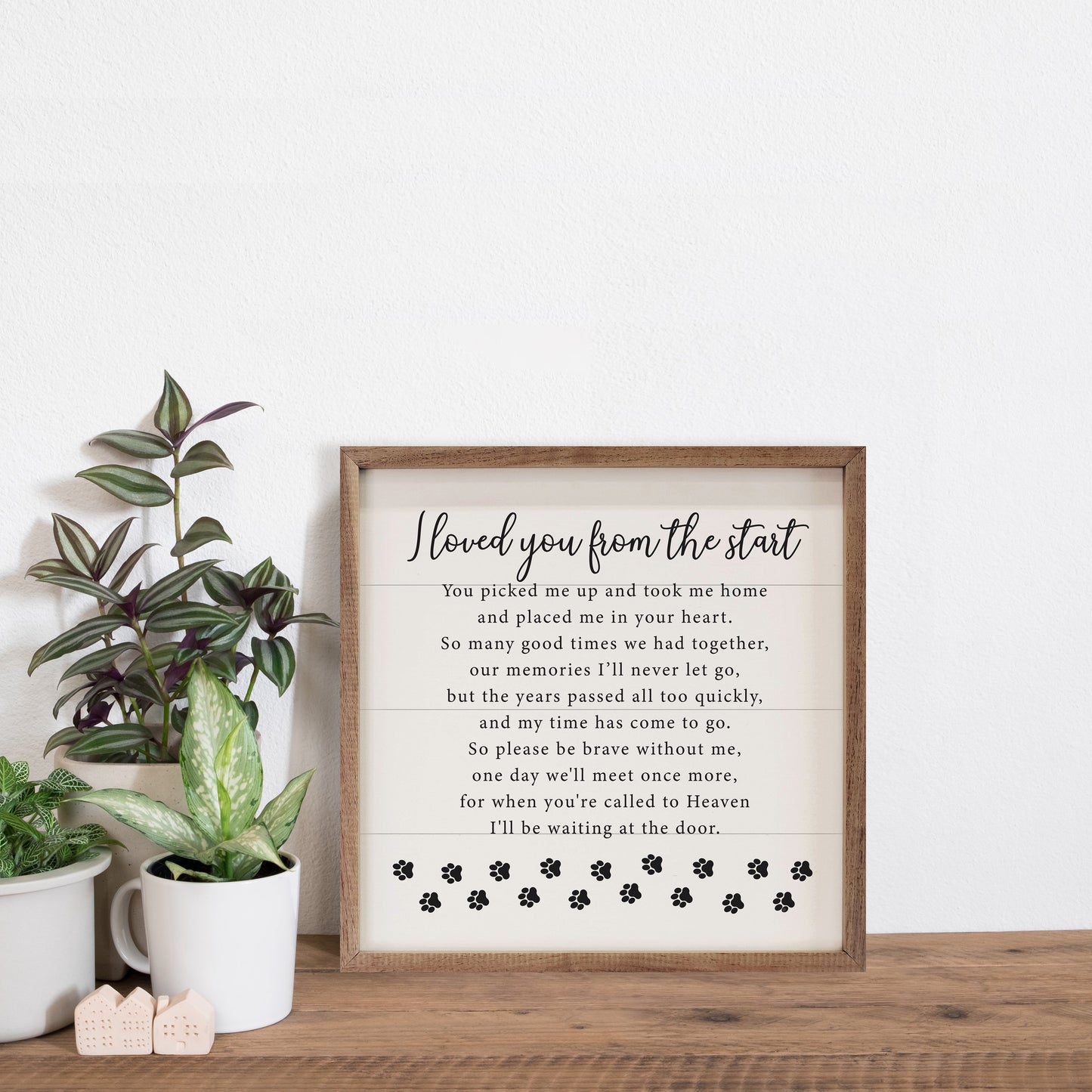 I Loved You From The Start Paws White