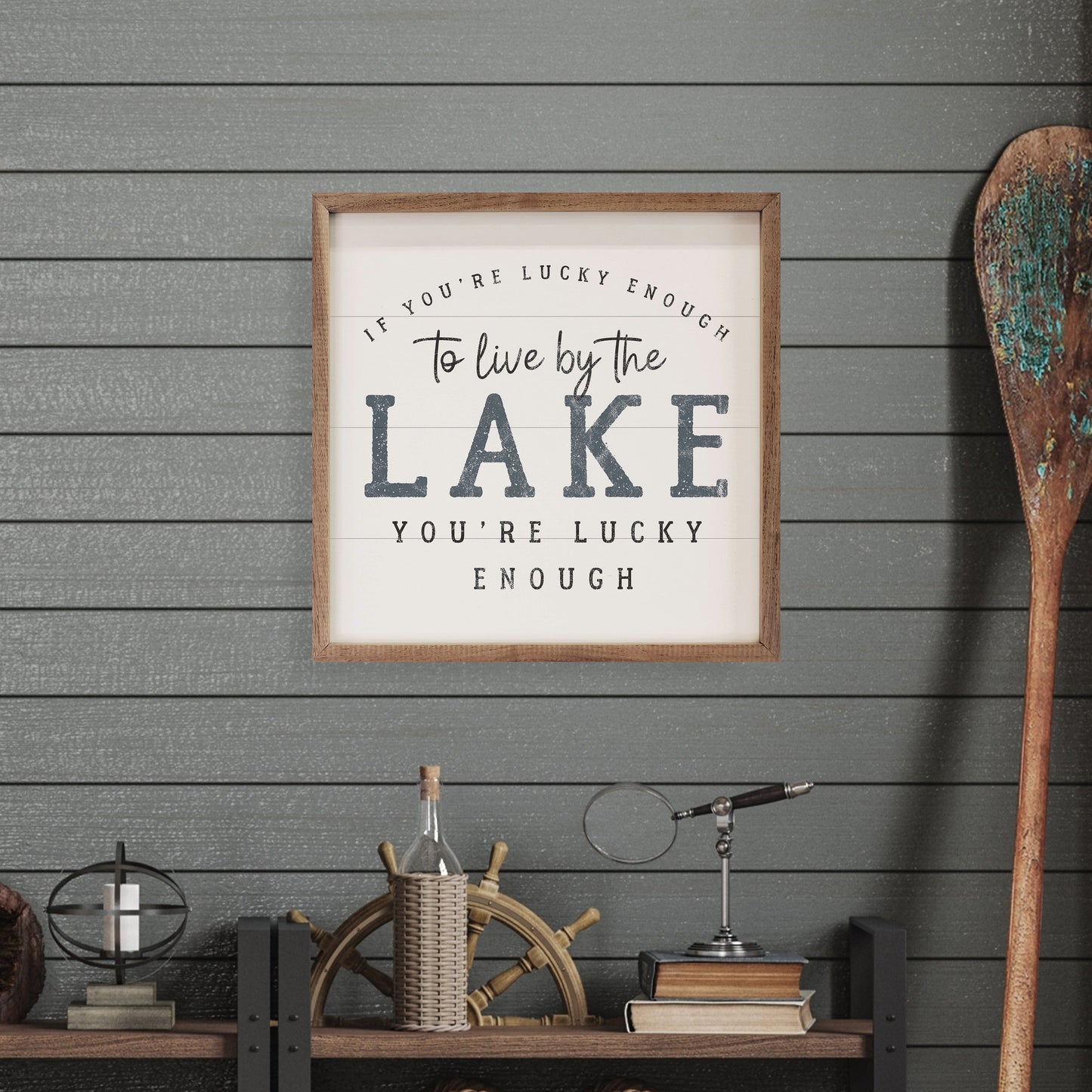 If You're Lucky Enough To Live By The Lake White