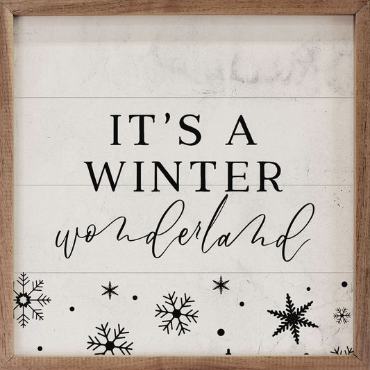 It's A Winter Wonderland Snowflakes White