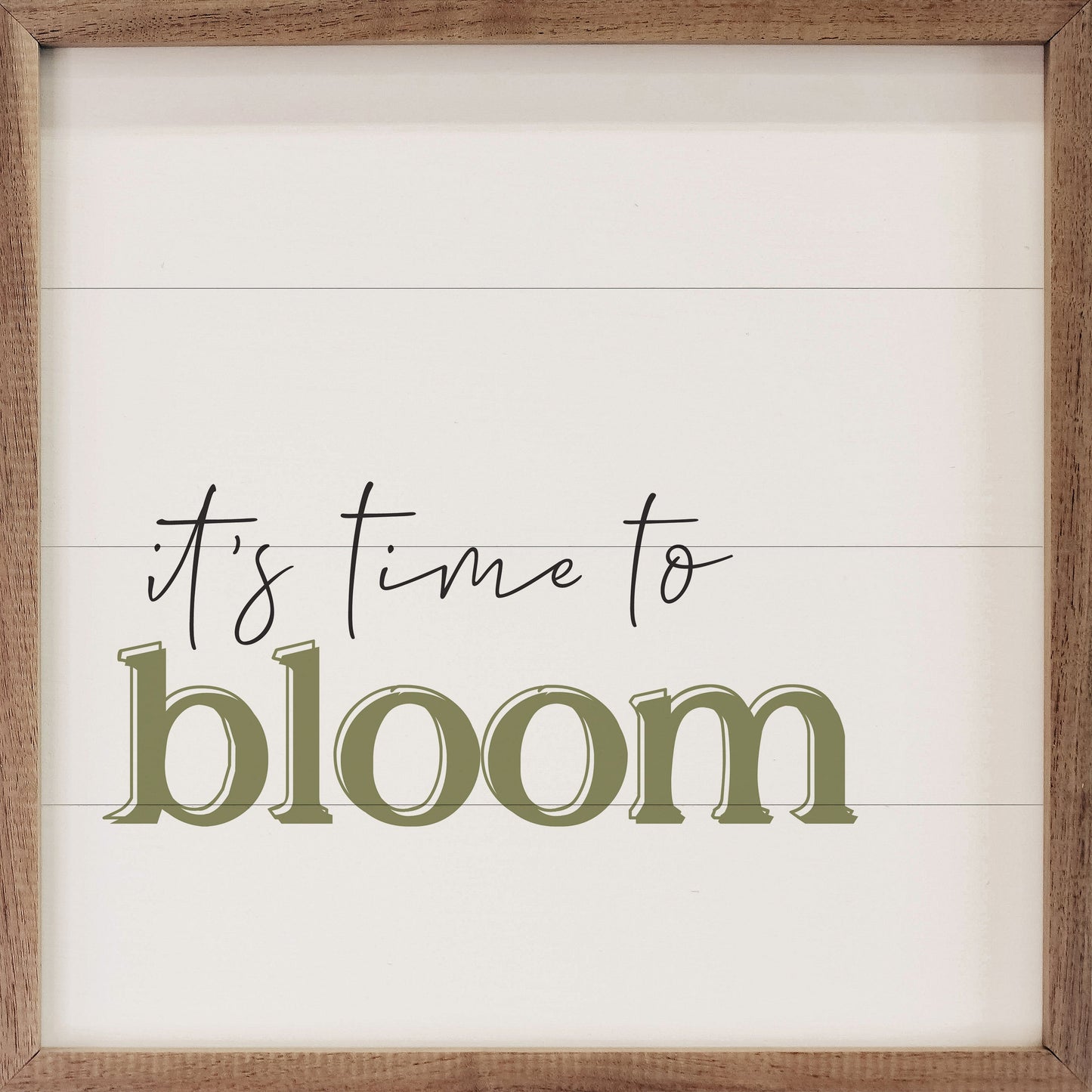 It's Time To Bloom White