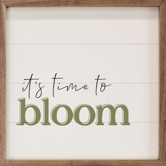It's Time To Bloom White