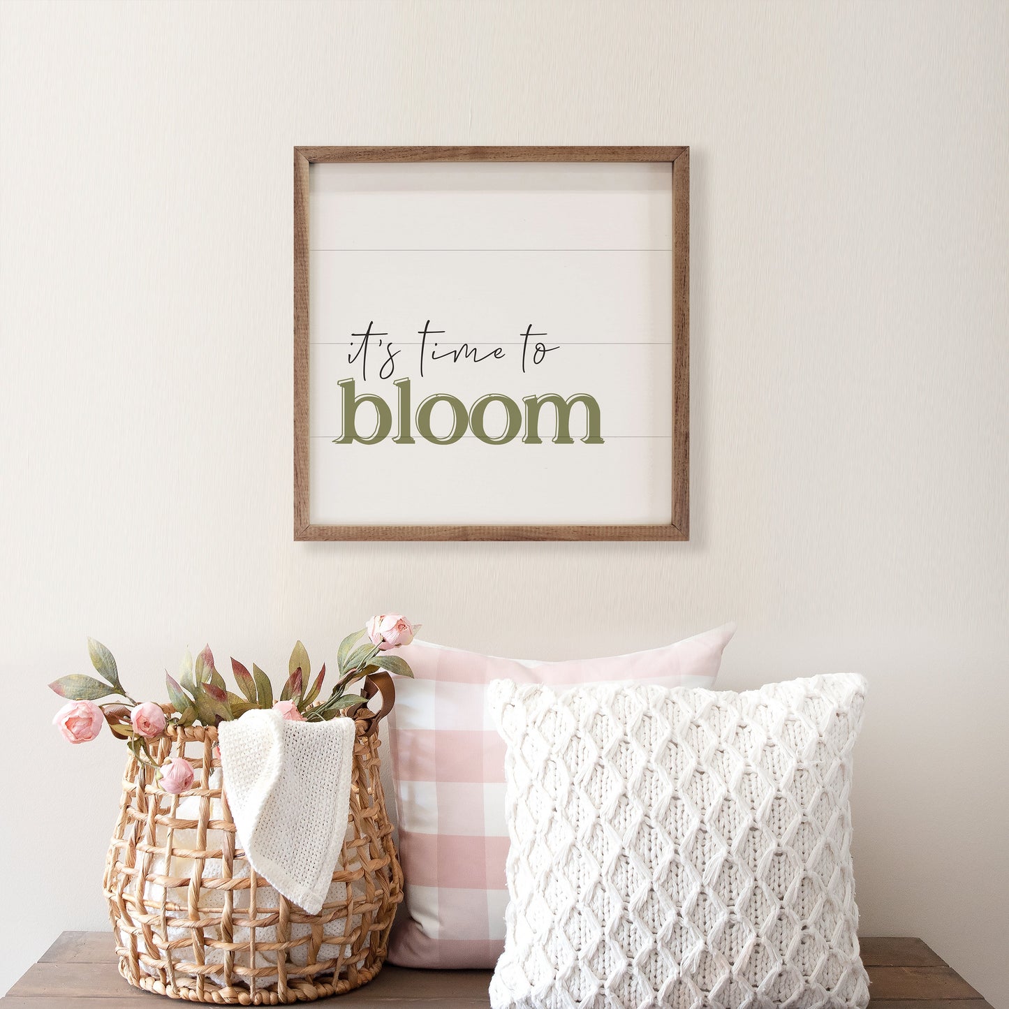 It's Time To Bloom White