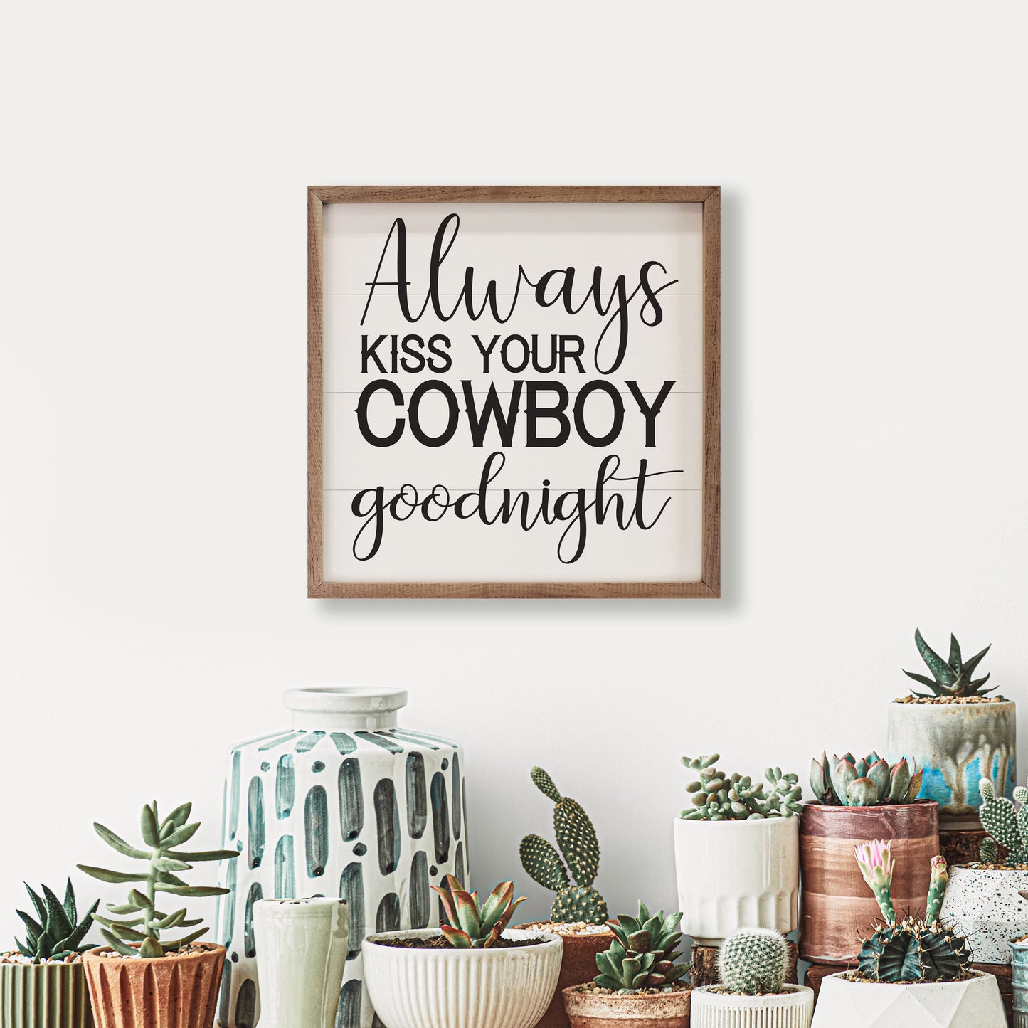 Kiss Your Cowboy Goodnight White