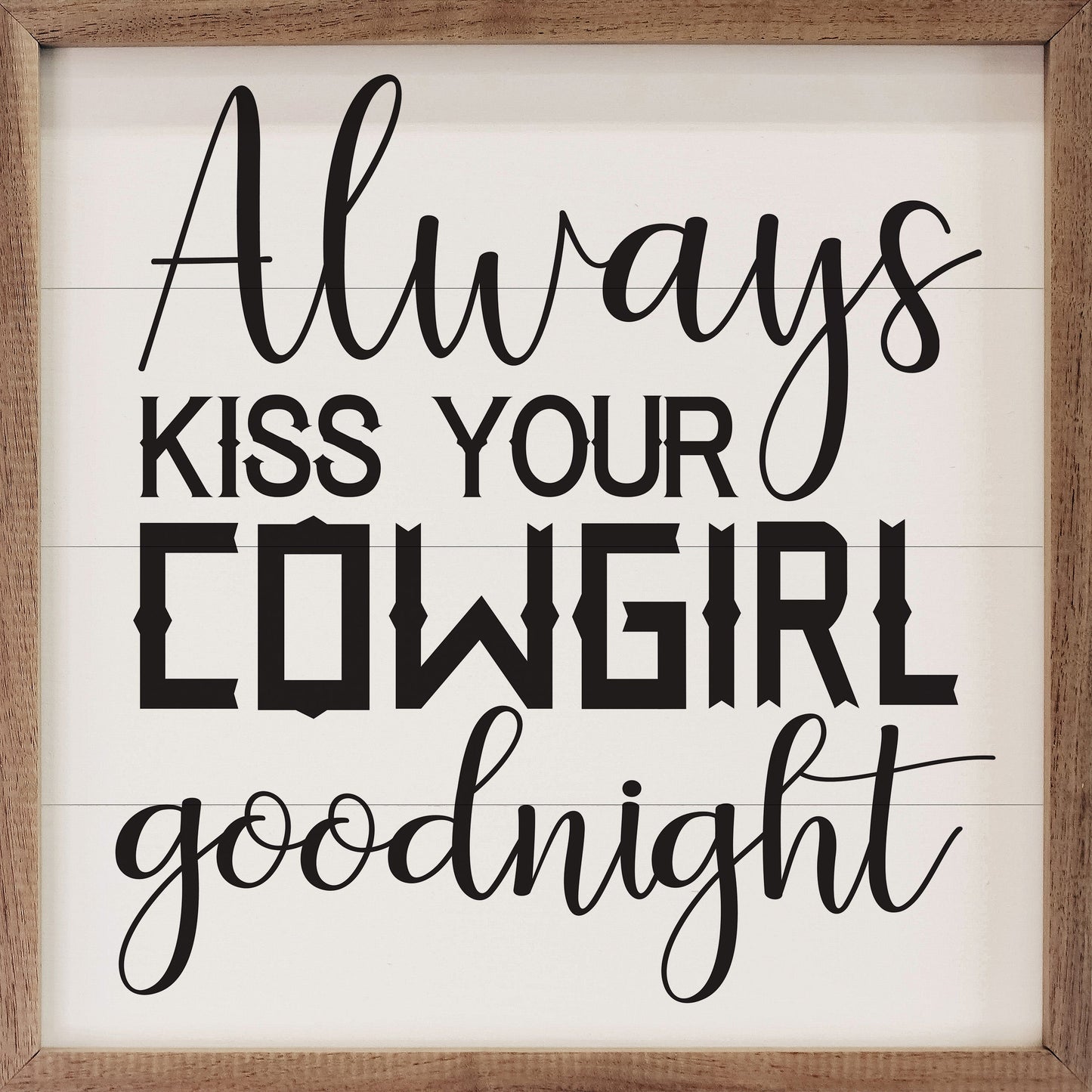 Kiss Your Cowgirl Goodnight White