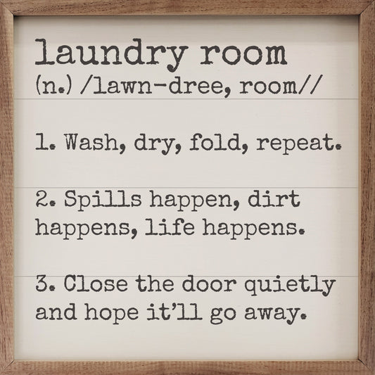 Laundry Room Definition White