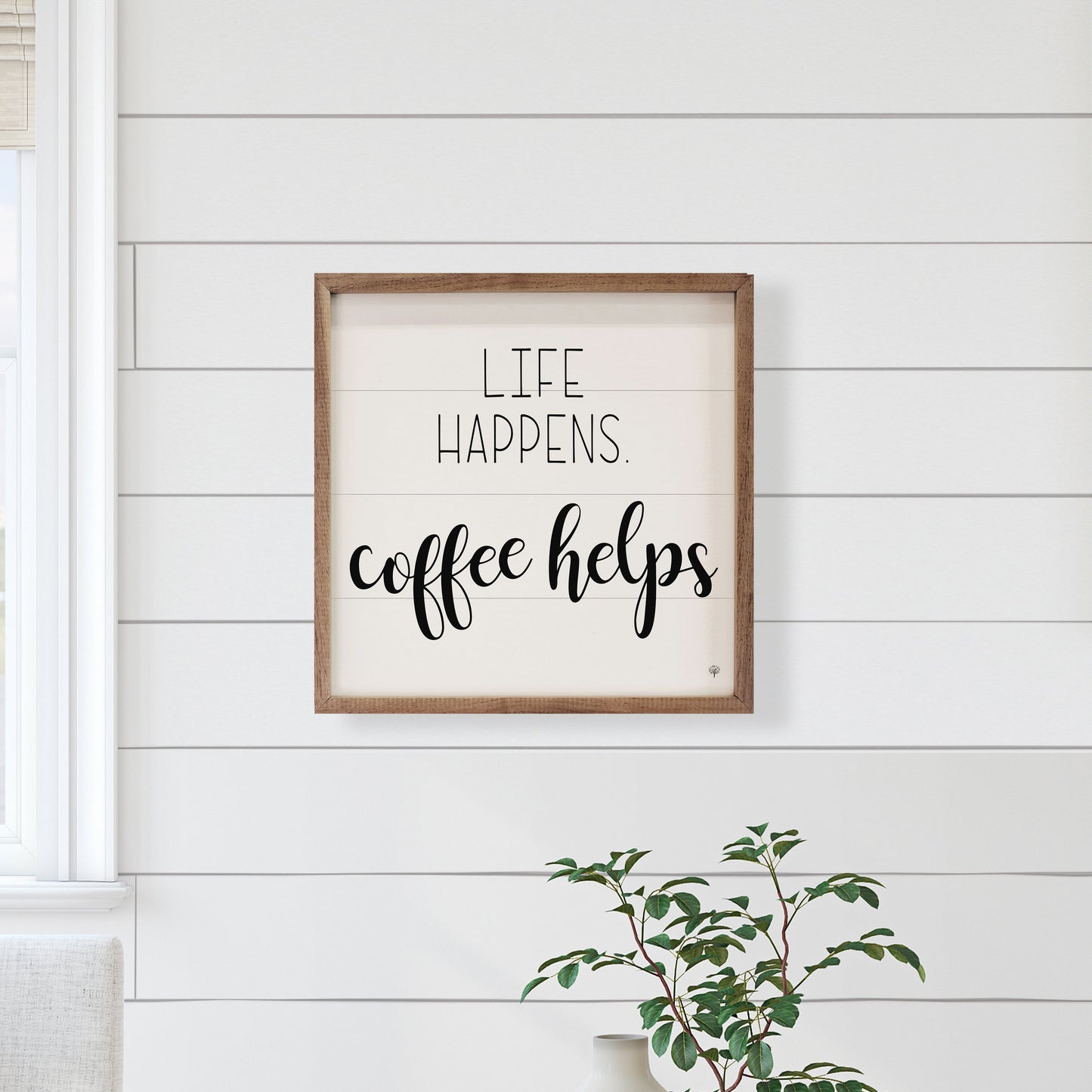 Life Happens Coffee Helps White