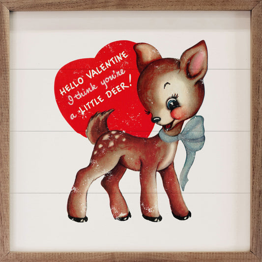 Little Deer Valentine White