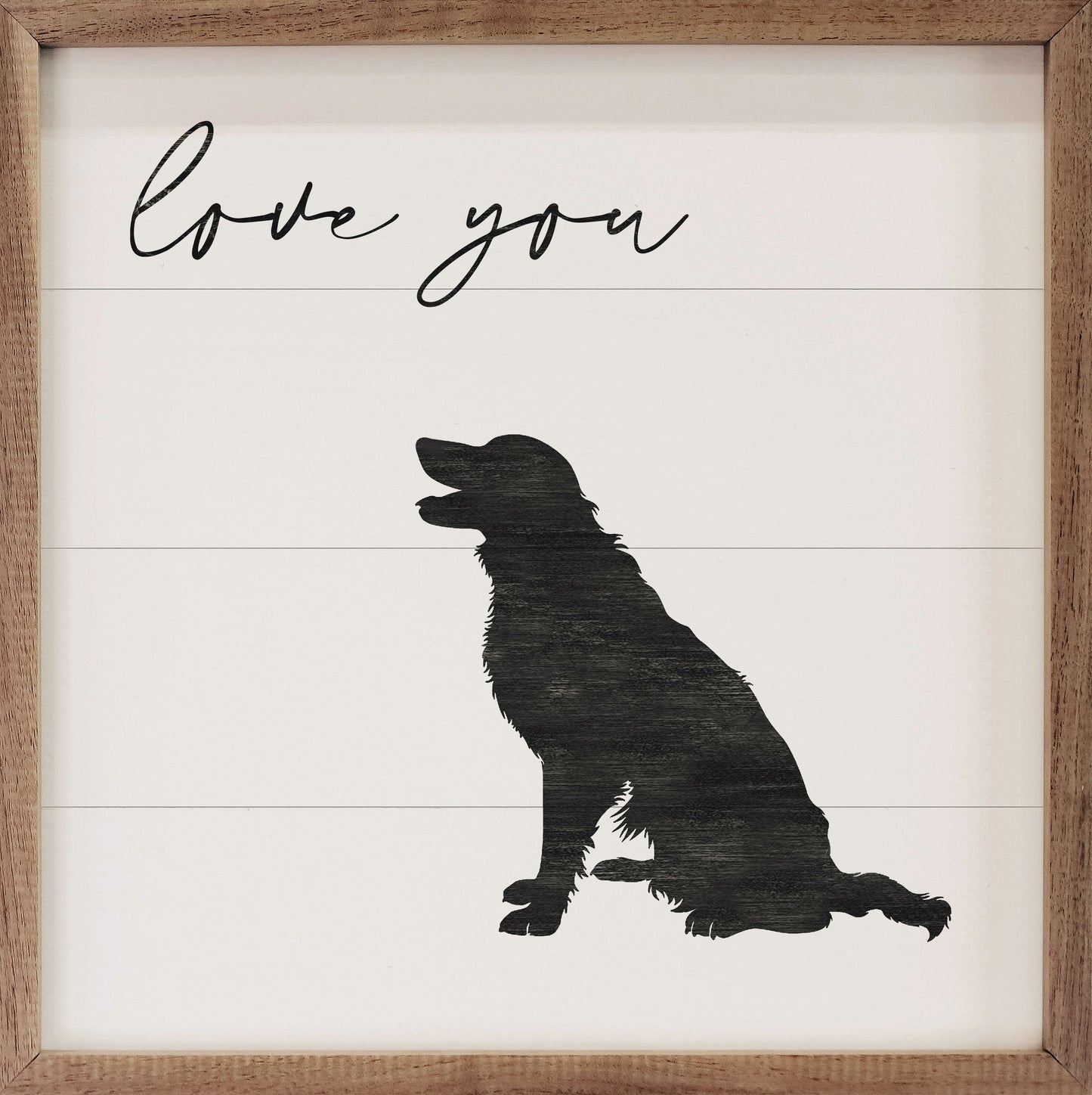 Love You Border Collie White