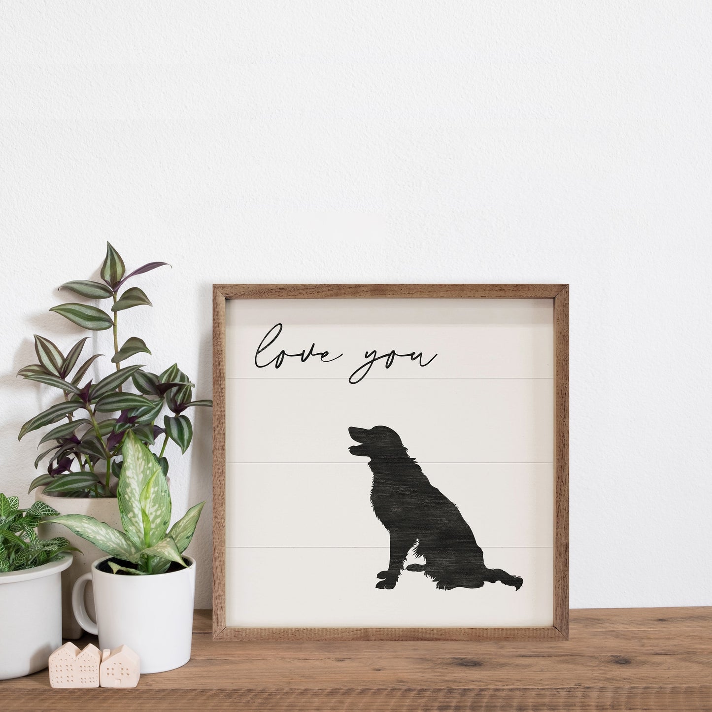 Love You Border Collie White