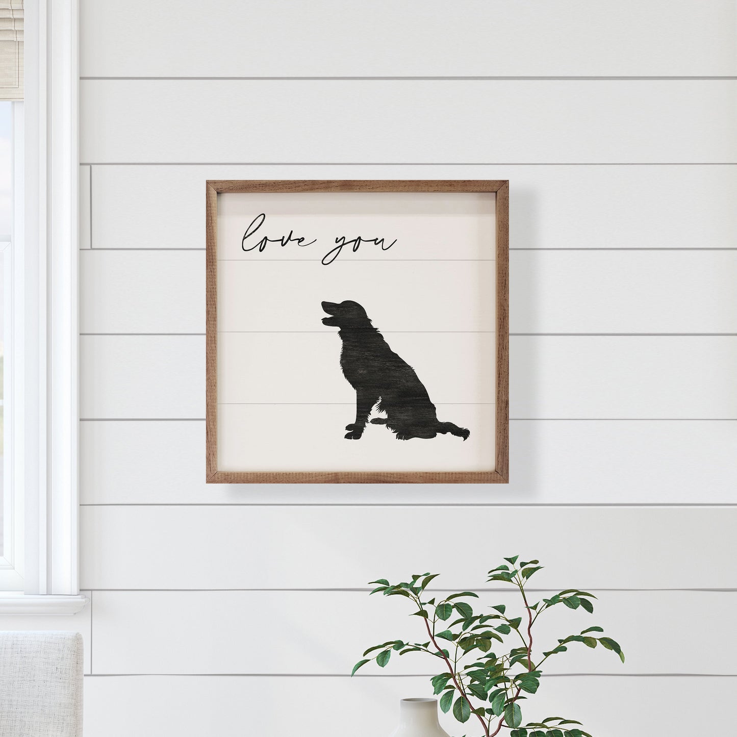 Love You Border Collie White