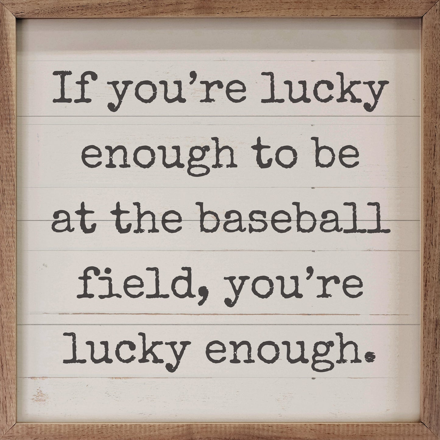 Lucky Enough Baseball Whitewash