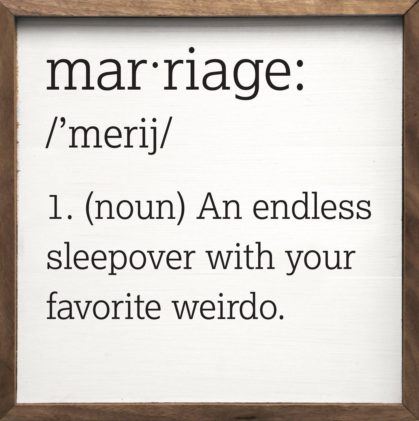 Marriage The Endless Sleepover White