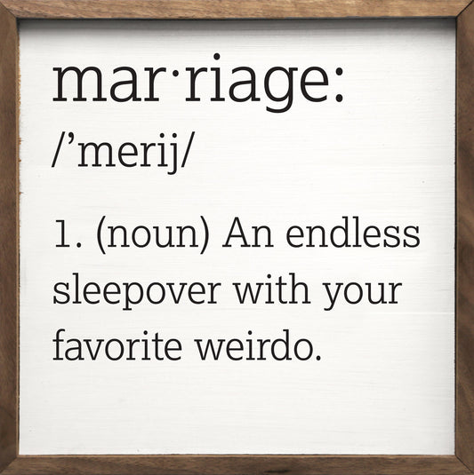 Marriage The Endless Sleepover White