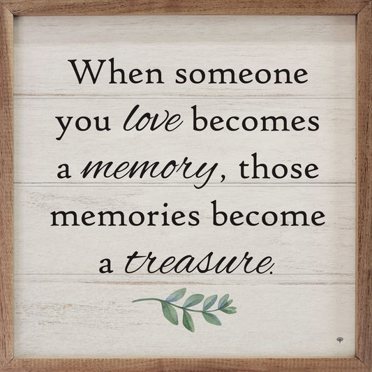 Memories Become A Treasure Greenery Whitewash