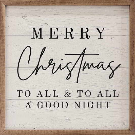 Merry Christmas To All Whitewash