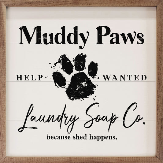 Muddy Paws White
