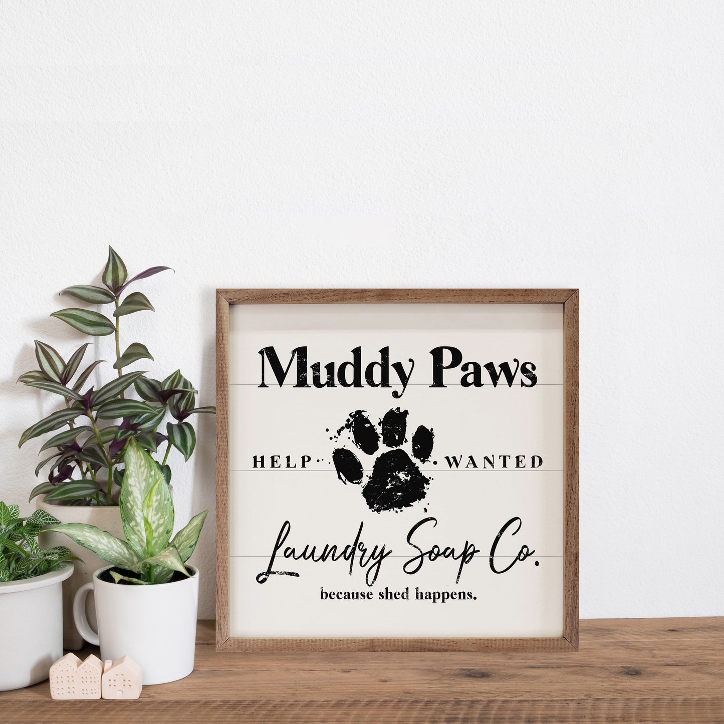 Muddy Paws White