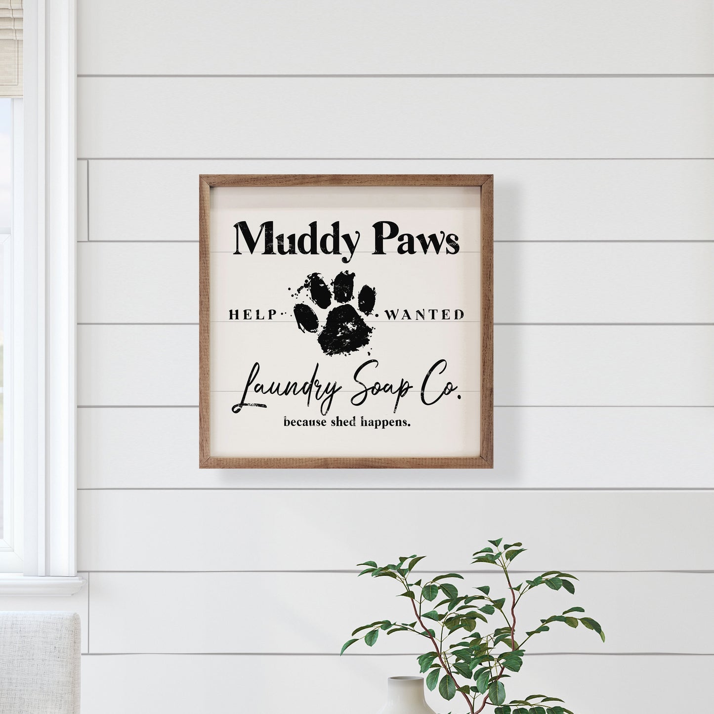 Muddy Paws White