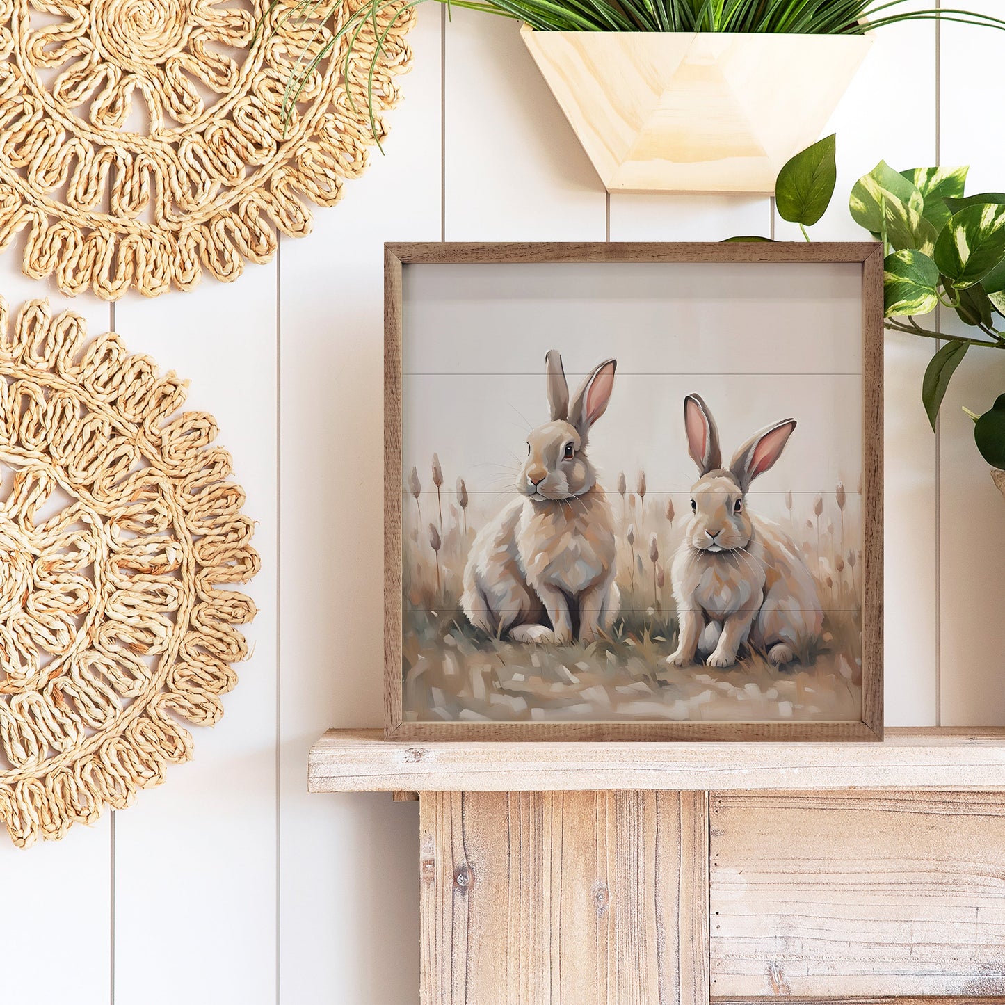 Neutral Two Rabbits