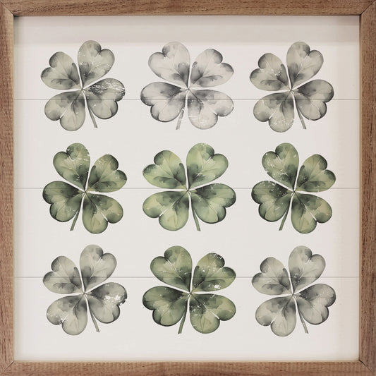 Nine Clovers White