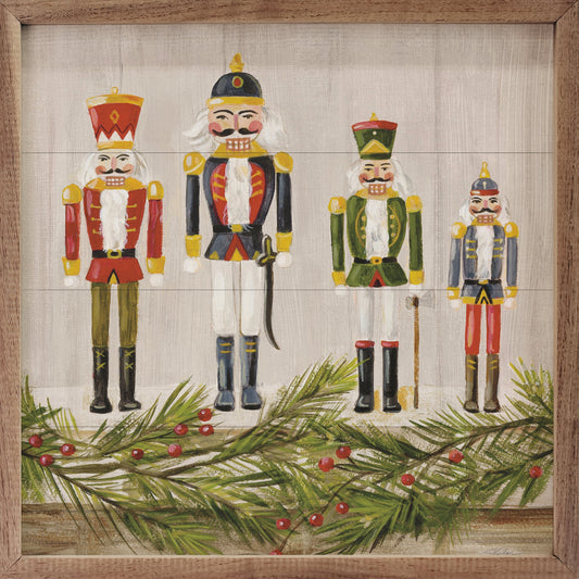 Nutcrackers On A Mantel By Silvia Vassileva