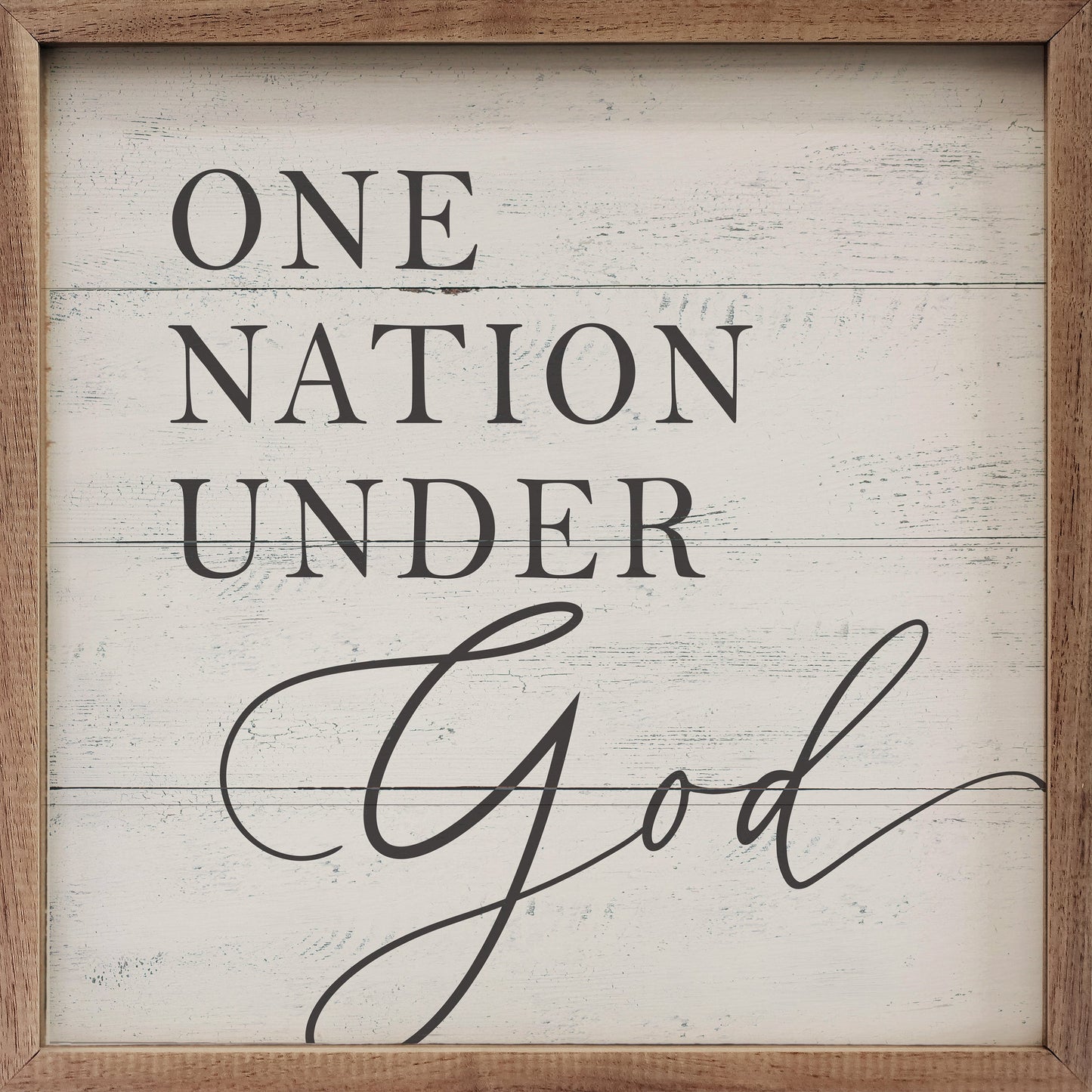 One Nation Under God White