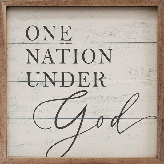 One Nation Under God White