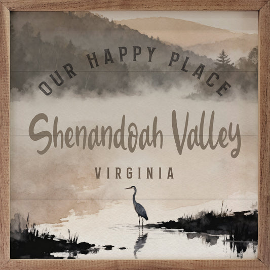 Our Happy Place Heron Personalized