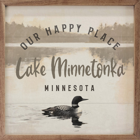 Our Happy Place Loon Personalized