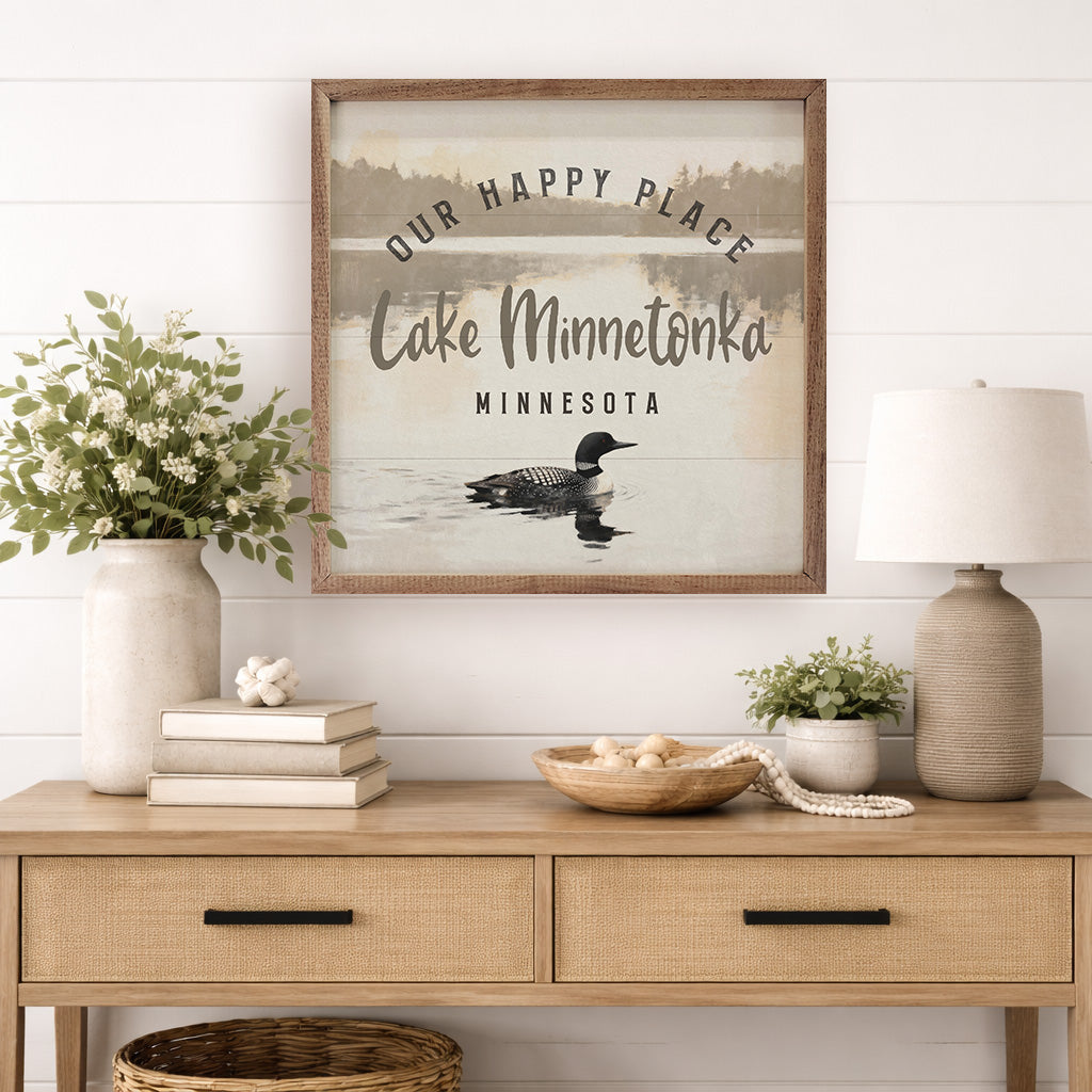 Our Happy Place Loon Personalized