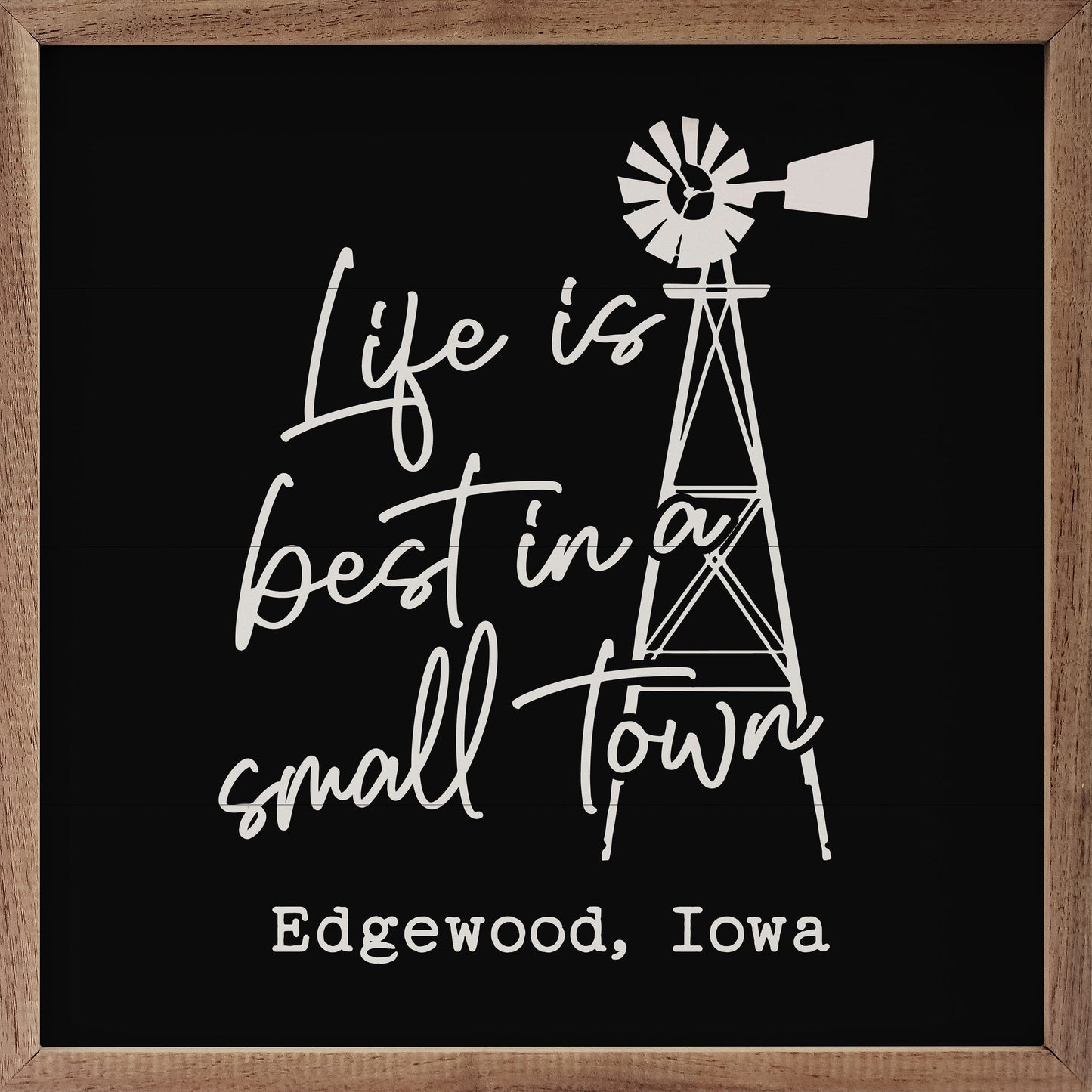 Life is Best Windmill Personalized City State