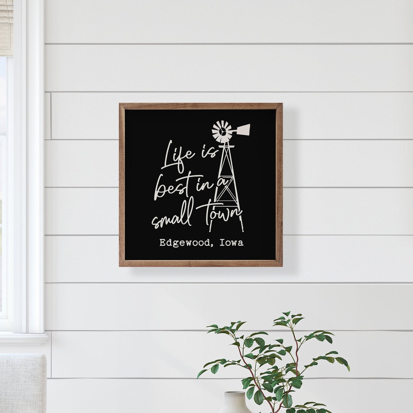 Life is Best Windmill Personalized City State