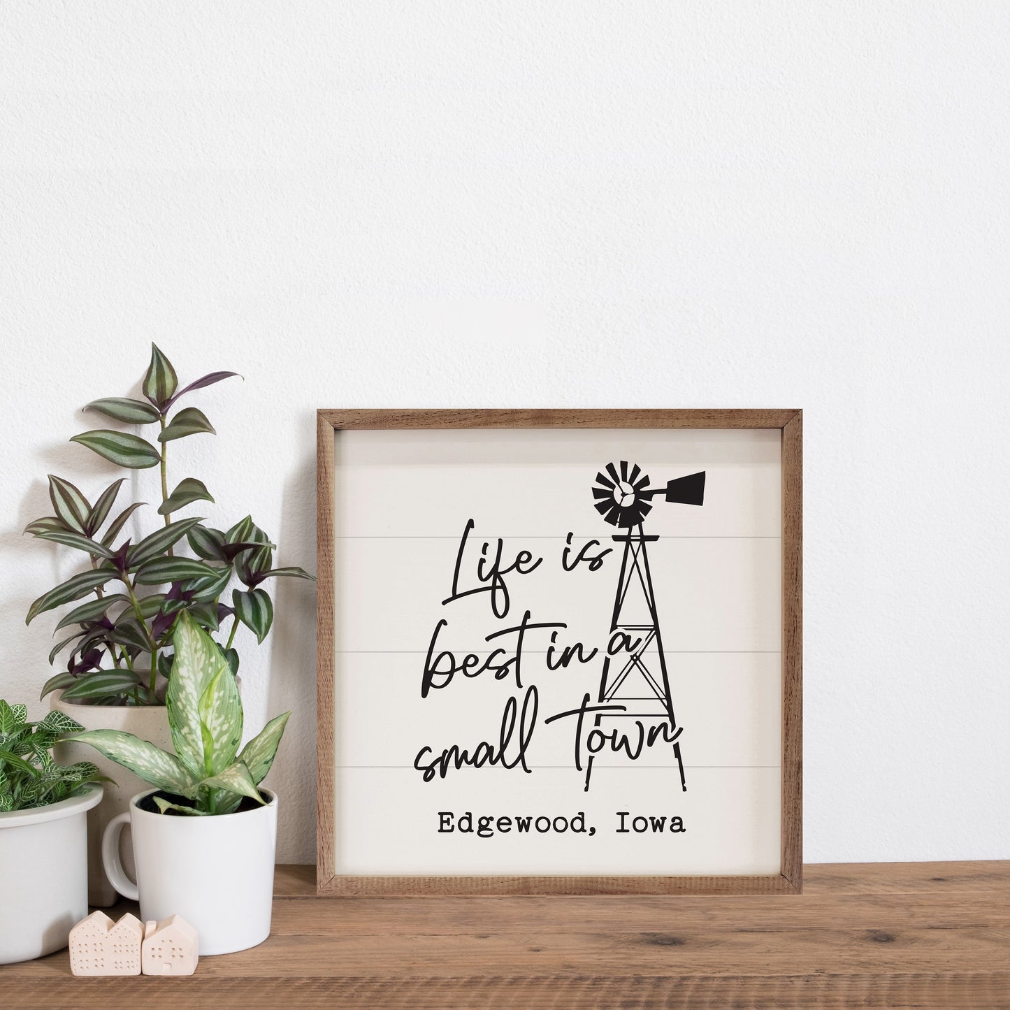 Life is Best Windmill Personalized City State