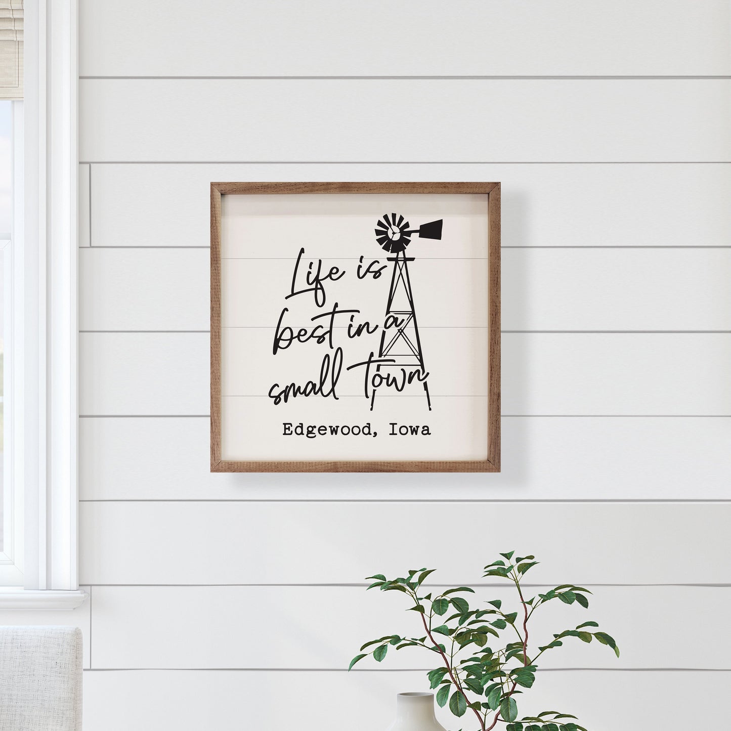 Life is Best Windmill Personalized City State