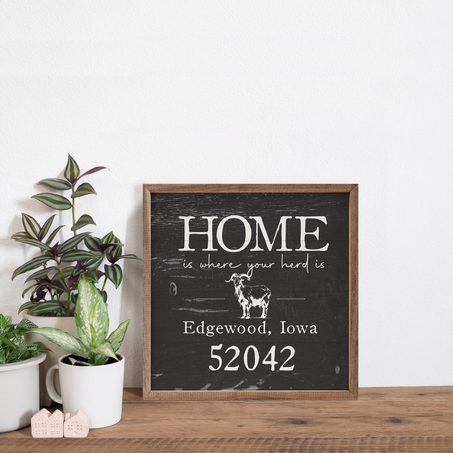 Home Goat Personalized City State Zip