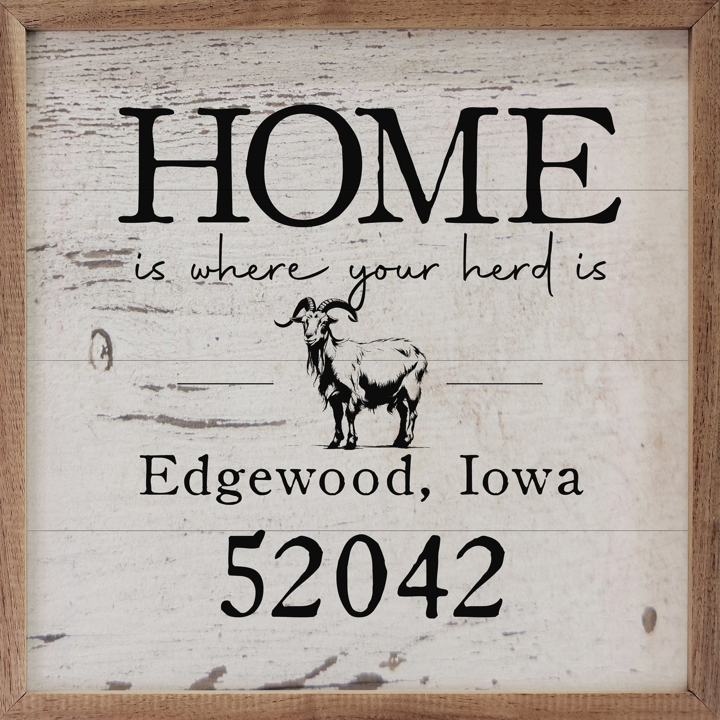 Home Goat Personalized City State Zip