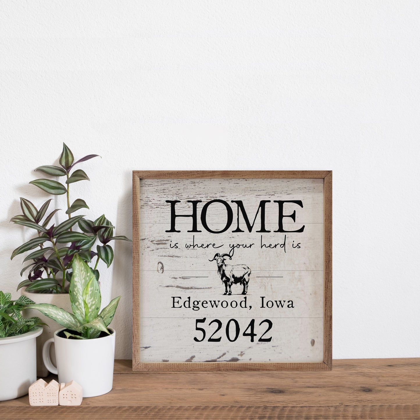 Home Goat Personalized City State Zip