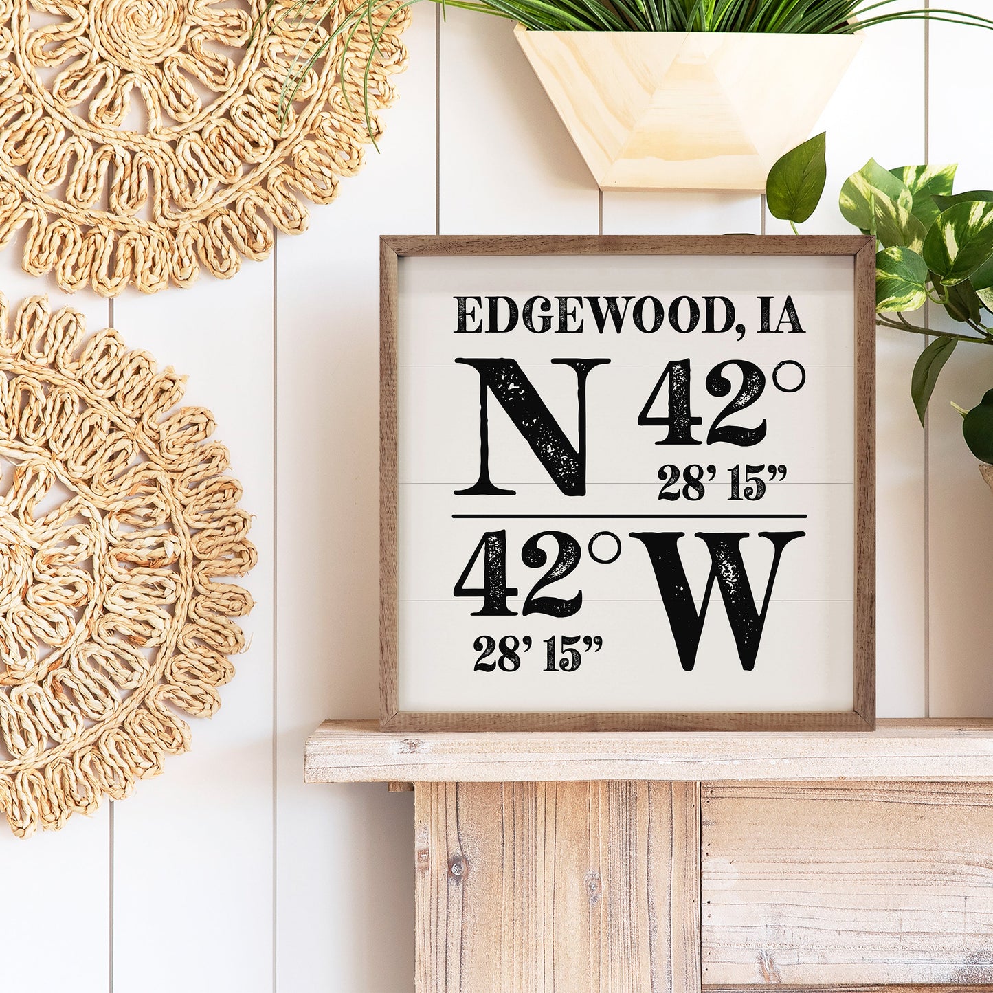 City Coordinates NW Personalized City State