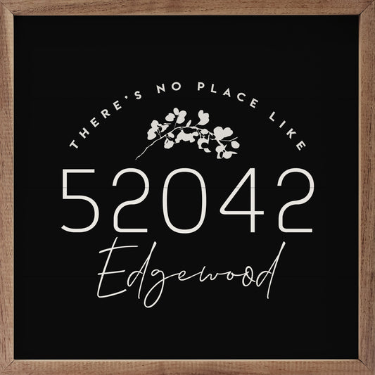 No Place Like Home Personalized City Zip