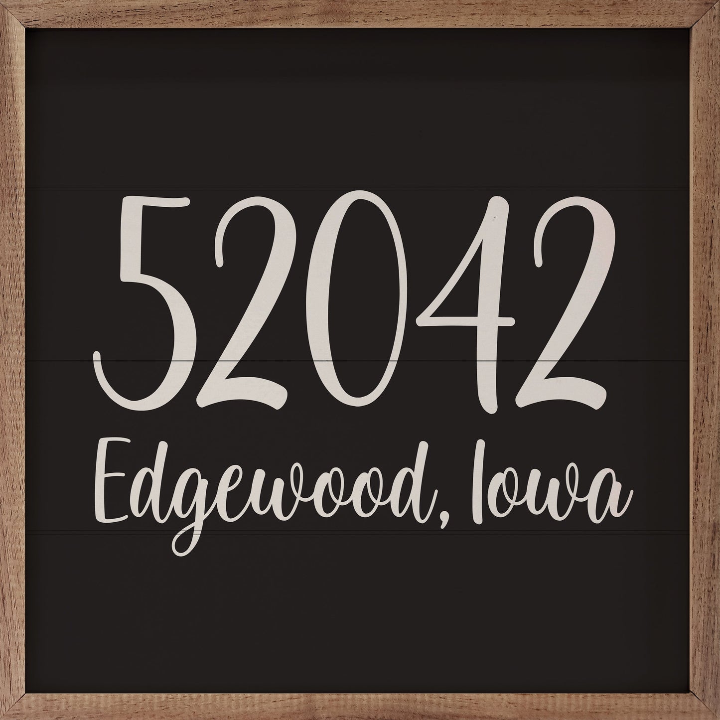 Square Personalized Zip City State