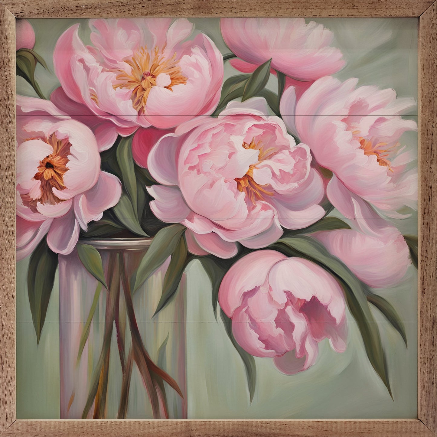 Pink Peony Bouquet Vase