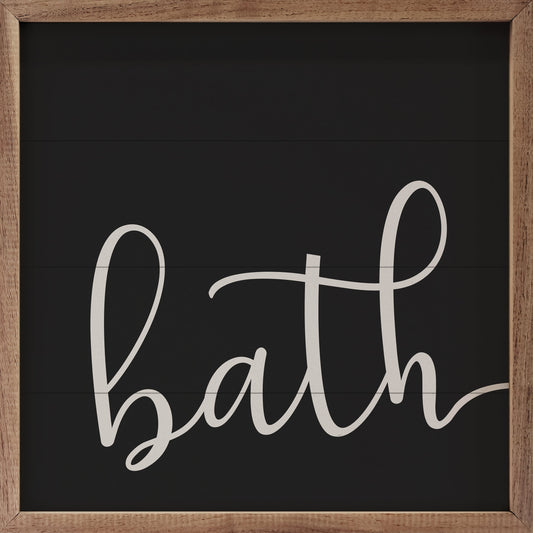 Script Bath Black